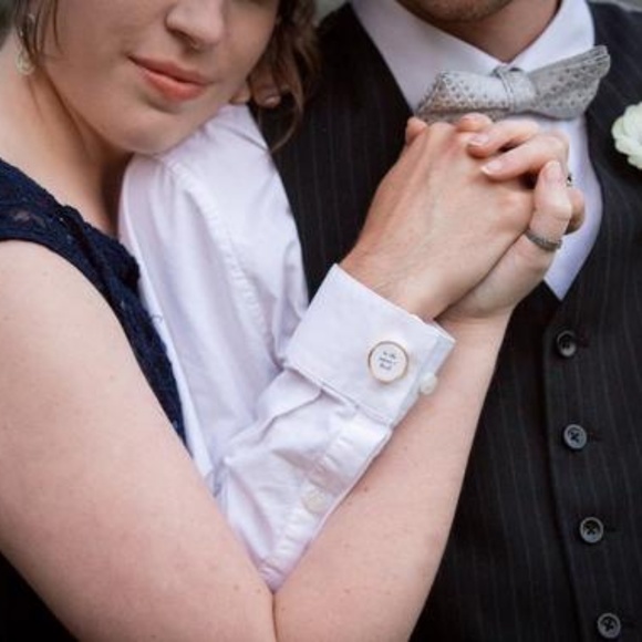 Handmade Men's Cuff Links Wedding gift for Groom - Picture 5 of 6